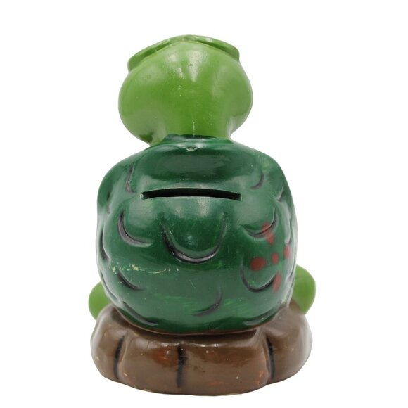Freddy B Turtle Flower Bouquet Coin Piggy Bank Aviva Ent 1975 Hong Kong Vintage - Picture 3 of 9